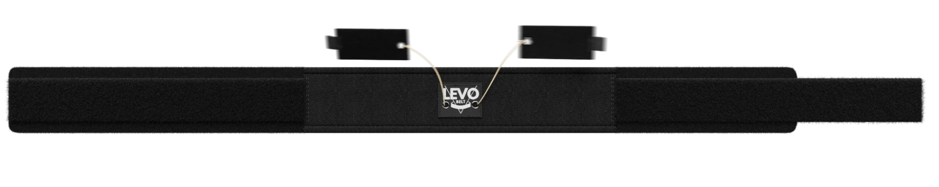 Levo Belt Lite, shown flat at full length with its low-profile manual fastening system